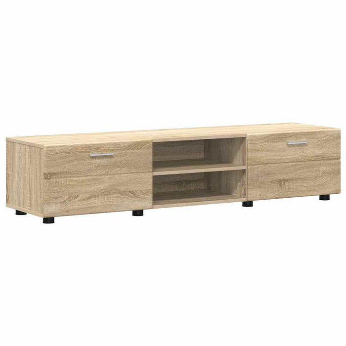 Set comodă TV cu sertar cu raft Stejar Sonoma Lemn compozit - WALTI WALTI