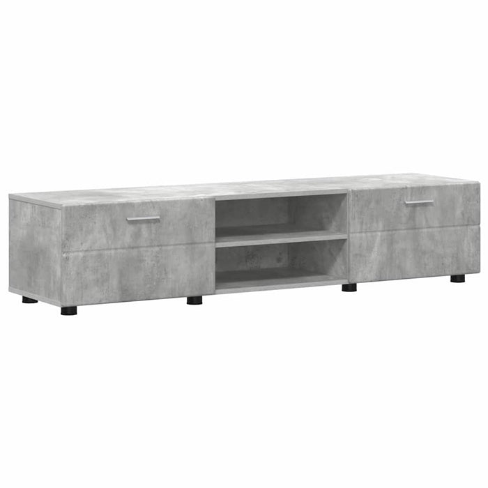 Set comodă TV cu raft FLORIN 3 pcs Gri din beton Lemn compozit WALTI