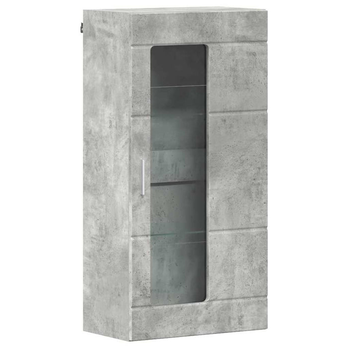 Set comodă TV cu sertar cu raft Gri din beton Lemn compozit - WALTI WALTI