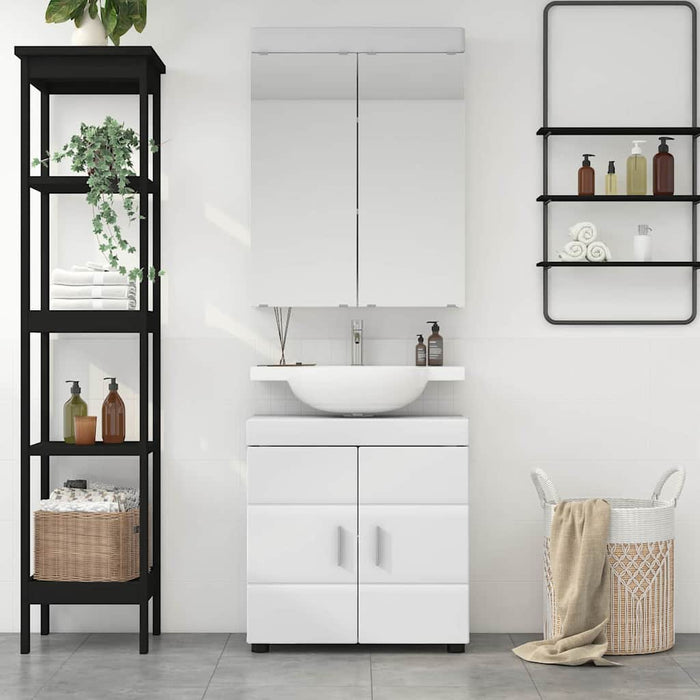 Set de mobilier pentru baie TULUM 2 pcs Alb 60 x 34 x 63 cm - WALTI WALTI