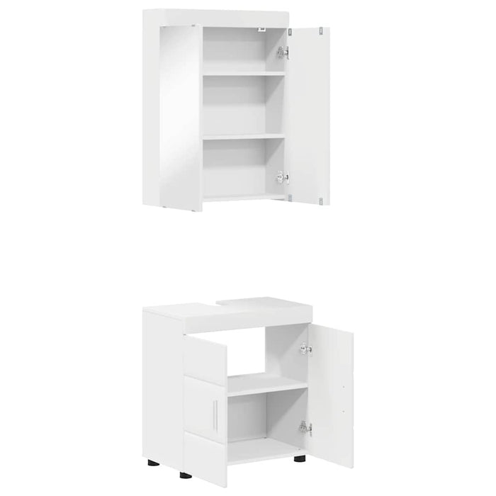 Set de mobilier pentru baie TULUM 2 pcs Alb 60 x 34 x 63 cm - WALTI WALTI