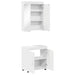 Set de mobilier pentru baie TULUM 2 pcs Alb 60 x 34 x 63 cm - WALTI WALTI