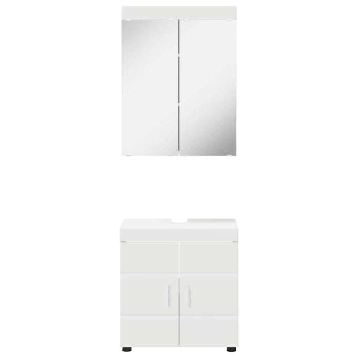 Set de mobilier pentru baie TULUM 2 pcs Alb 60 x 34 x 63 cm - WALTI WALTI