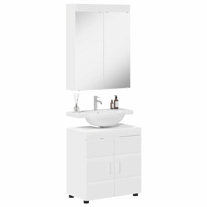 Set de mobilier pentru baie TULUM 2 pcs Alb 60 x 34 x 63 cm - WALTI WALTI