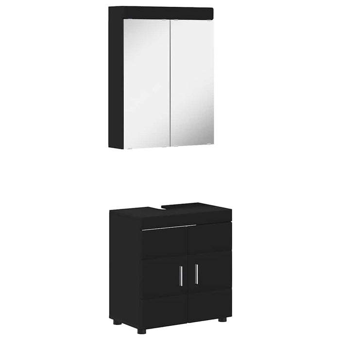 Set de mobilier pentru baie TULUM 2 pcs Negru 60 x 34 x 63 cm - WALTI WALTI