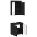 Set de mobilier pentru baie TULUM 2 pcs Negru 60 x 34 x 63 cm - WALTI WALTI