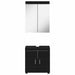 Set de mobilier pentru baie TULUM 2 pcs Negru 60 x 34 x 63 cm - WALTI WALTI