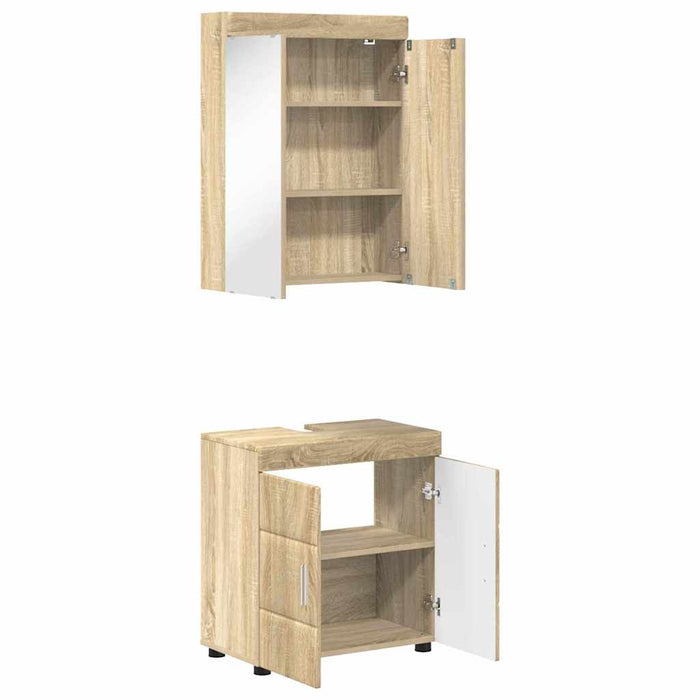Set de mobilier pentru baie TULUM 2 buc. Stejar Sonoma WALTI