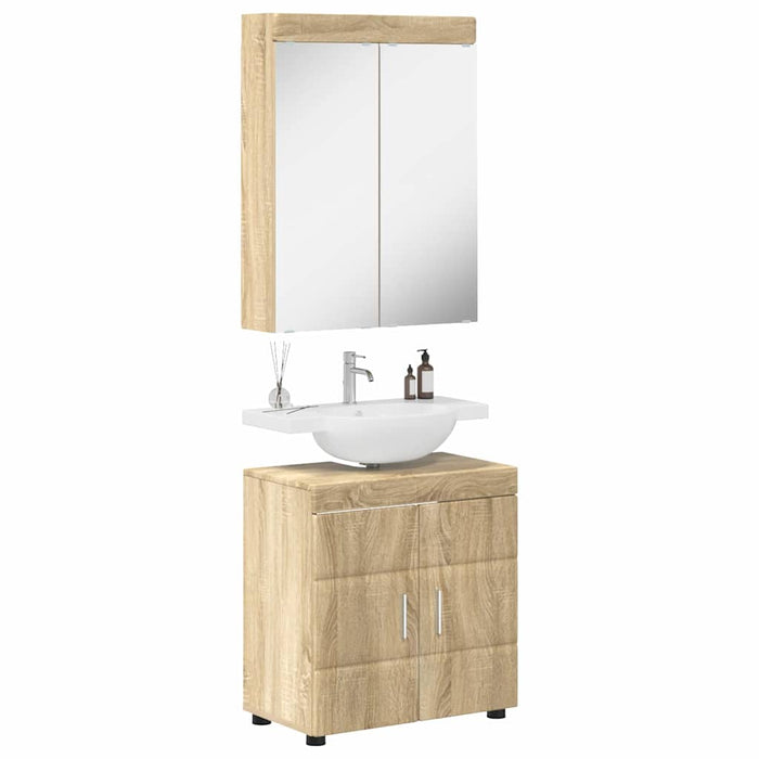 Set de mobilier pentru baie TULUM 2 buc. Stejar Sonoma WALTI
