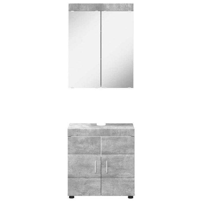 Set de mobilier pentru baie TULUM 2 pcs Gri din beton WALTI
