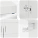 Set de mobilier pentru baie TULUM 2 pcs Alb lucios - WALTI WALTI