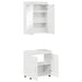 Set de mobilier pentru baie TULUM 2 pcs Alb lucios - WALTI WALTI