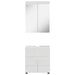 Set de mobilier pentru baie TULUM 2 pcs Alb lucios - WALTI WALTI