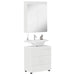 Set de mobilier pentru baie TULUM 2 pcs Alb lucios - WALTI WALTI