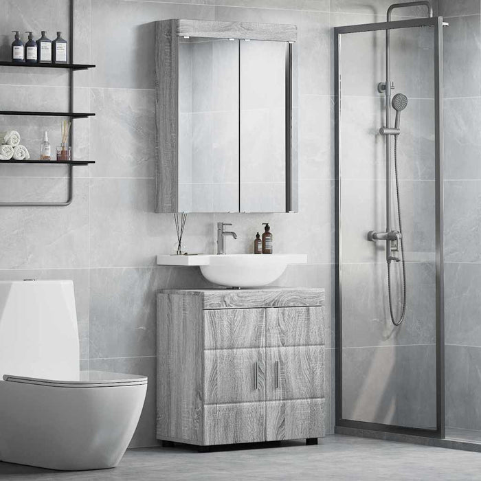 Set de mobilier pentru baie TULUM 2 pcs Gri Sonoma - WALTI WALTI