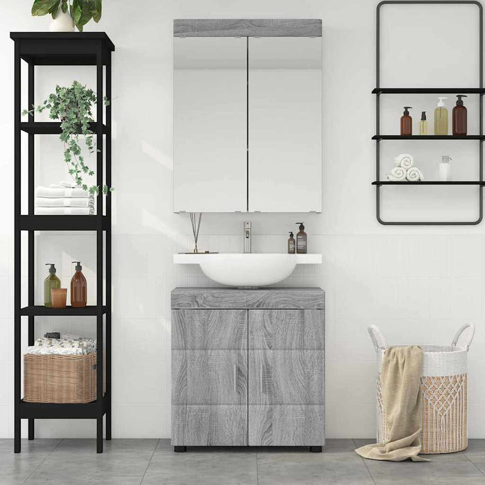 Set de mobilier pentru baie TULUM 2 pcs Gri Sonoma - WALTI WALTI