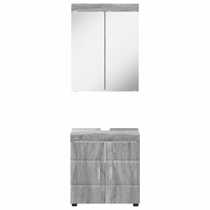 Set de mobilier pentru baie TULUM 2 pcs Gri Sonoma - WALTI WALTI