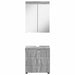 Set de mobilier pentru baie TULUM 2 pcs Gri Sonoma - WALTI WALTI