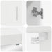 Set de mobilier pentru baie TULUM 3 pcs Alb 60 x 34 x 63 cm - WALTI WALTI
