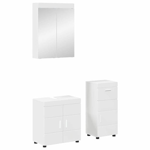 Set de mobilier pentru baie TULUM 3 pcs Alb 60 x 34 x 63 cm - WALTI WALTI