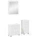 Set de mobilier pentru baie TULUM 3 pcs Alb 60 x 34 x 63 cm - WALTI WALTI