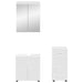 Set de mobilier pentru baie TULUM 3 pcs Alb 60 x 34 x 63 cm - WALTI WALTI