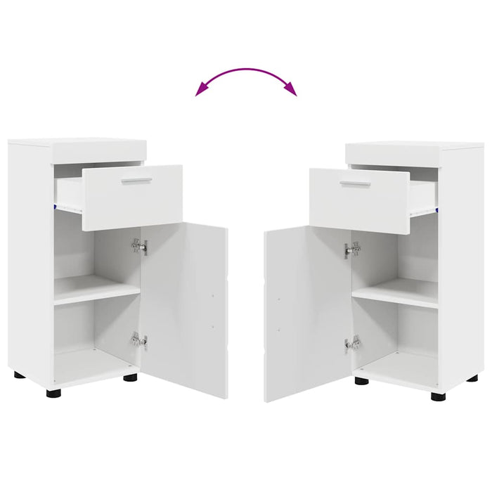 Set de mobilier pentru baie TULUM 3 pcs Alb 60 x 34 x 63 cm - WALTI WALTI