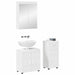 Set de mobilier pentru baie TULUM 3 pcs Alb 60 x 34 x 63 cm - WALTI WALTI