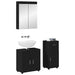 Set de mobilier pentru baie TULUM 3 pcs Negru 60 x 34 x 63 cm - WALTI WALTI