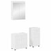 Set de mobilier pentru baie TULUM 3 pcs Alb lucios - WALTI WALTI
