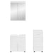 Set de mobilier pentru baie TULUM 3 pcs Alb lucios - WALTI WALTI