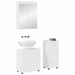 Set de mobilier pentru baie TULUM 3 pcs Alb lucios - WALTI WALTI
