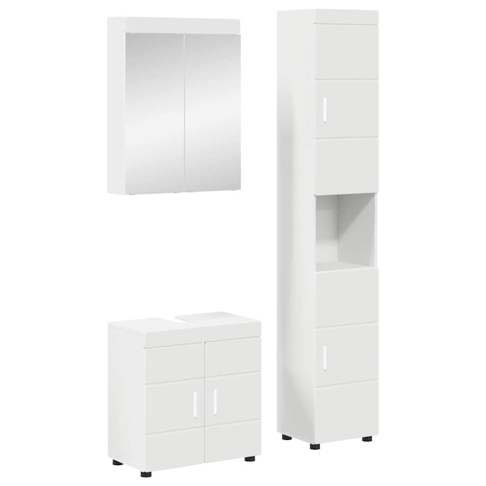 Set de mobilier pentru baie TULUM 3 pcs Alb 60 x 34 x 63 cm WALTI
