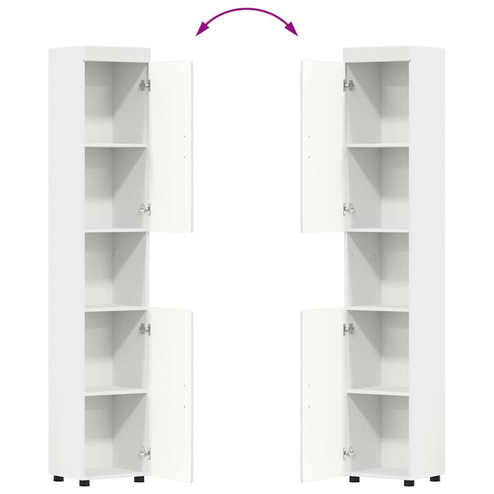 Set de mobilier pentru baie TULUM 3 pcs Alb 60 x 34 x 63 cm WALTI