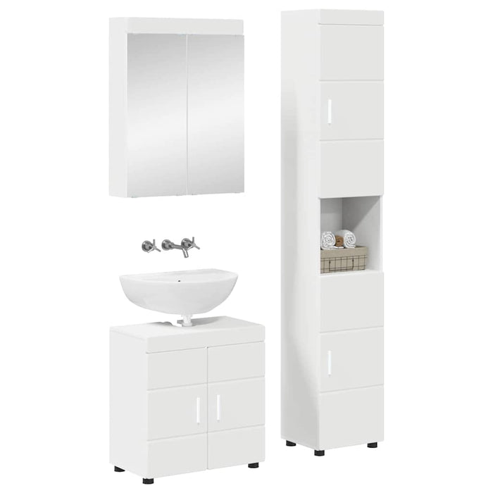 Set de mobilier pentru baie TULUM 3 pcs Alb 60 x 34 x 63 cm WALTI