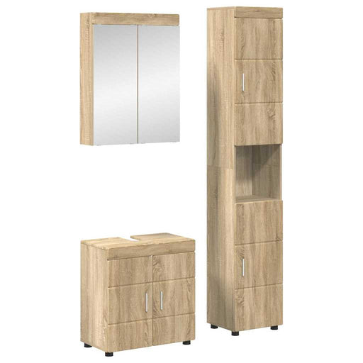 Set de mobilier pentru baie TULUM 3 buc. Stejar Sonoma - WALTI WALTI
