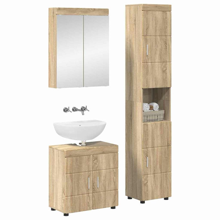 Set de mobilier pentru baie TULUM 3 pcs Stejar Sonoma WALTI