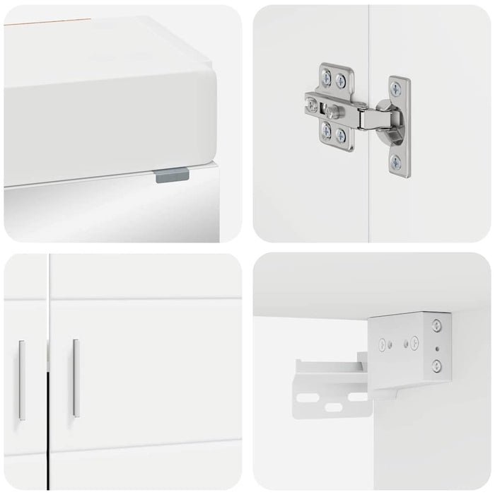 Set de mobilier pentru baie TULUM 4 pcs Alb 60 x 34 x 63 cm - WALTI WALTI