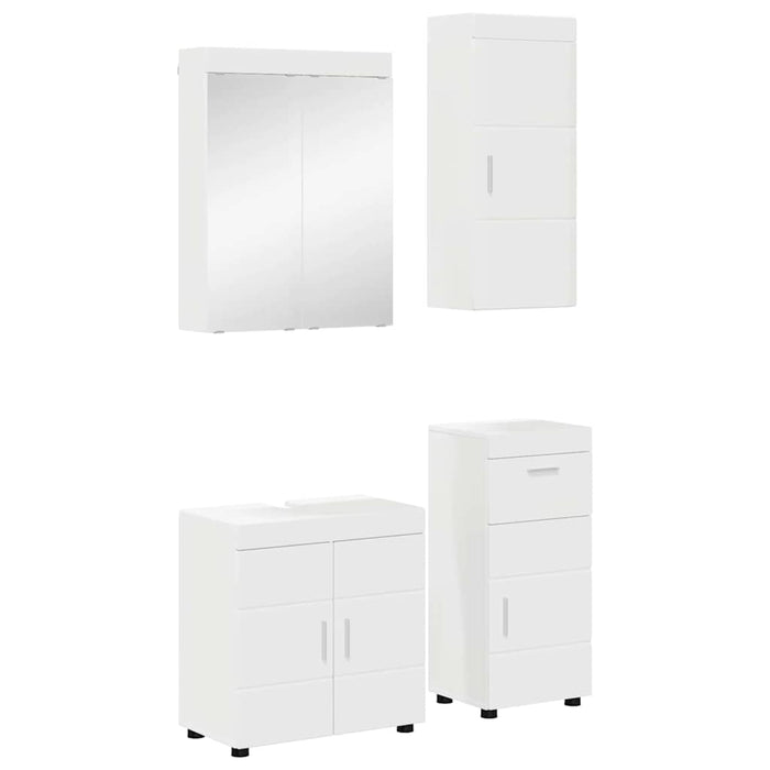 Set de mobilier pentru baie TULUM 4 pcs Alb 60 x 34 x 63 cm - WALTI WALTI