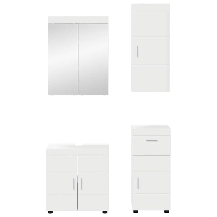 Set de mobilier pentru baie TULUM 4 pcs Alb 60 x 34 x 63 cm - WALTI WALTI