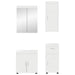 Set de mobilier pentru baie TULUM 4 pcs Alb 60 x 34 x 63 cm - WALTI WALTI