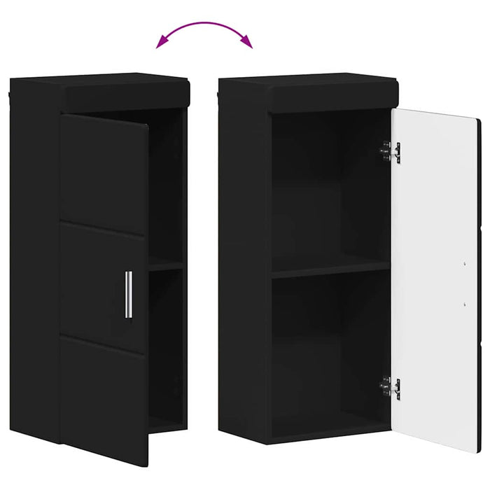 Set de mobilier pentru baie TULUM 4 pcs Negru 60 x 34 x 63 cm - WALTI WALTI