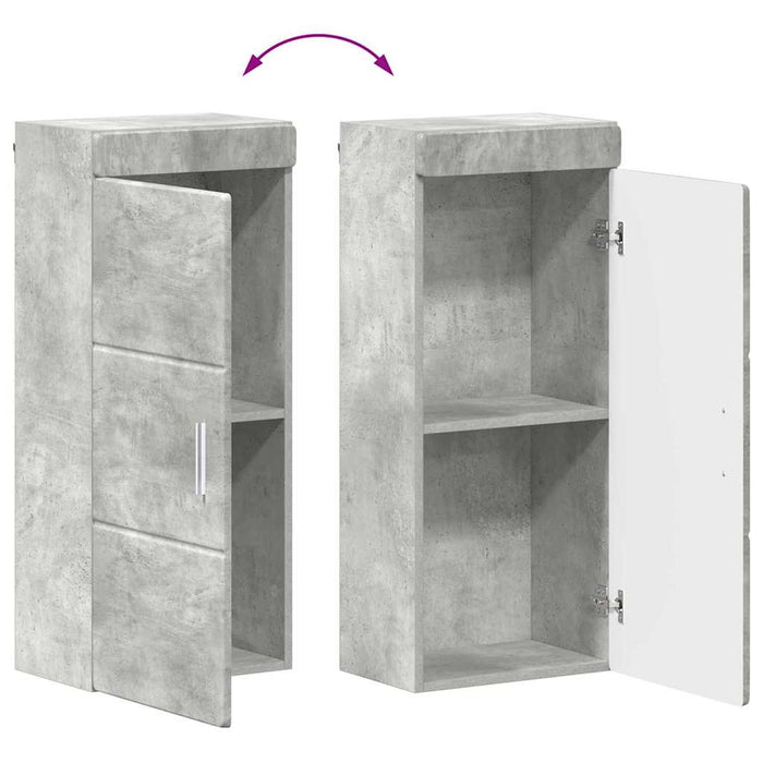 Set de mobilier pentru baie TULUM 4 pcs Gri din beton WALTI