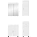 Set de mobilier pentru baie TULUM 4 pcs Alb lucios - WALTI WALTI
