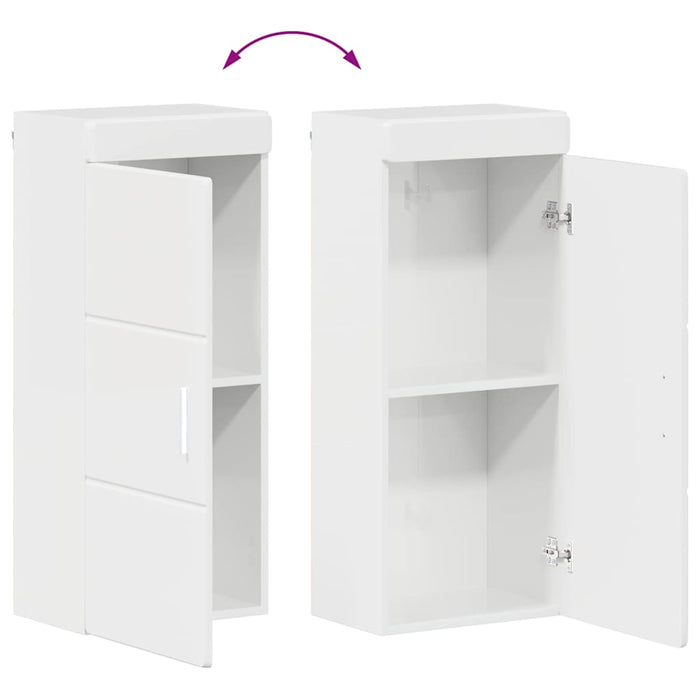 Set de mobilier pentru baie TULUM 4 pcs Alb lucios - WALTI WALTI