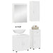 Set de mobilier pentru baie TULUM 4 pcs Alb lucios - WALTI WALTI