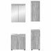 Set de mobilier pentru baie TULUM 4 pcs Gri Sonoma - WALTI WALTI