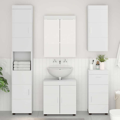 Set de mobilier pentru baie TULUM 5 pcs Alb 60 x 34 x 63 cm - WALTI WALTI