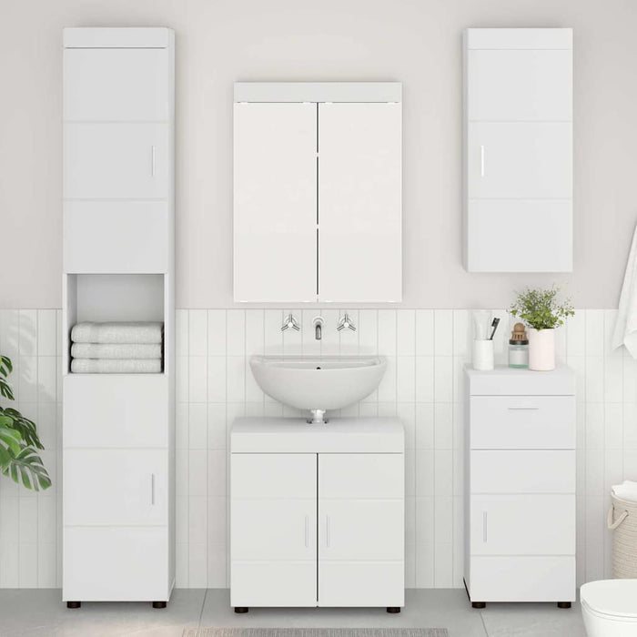 Set de mobilier pentru baie TULUM 5 pcs Alb 60 x 34 x 63 cm - WALTI WALTI