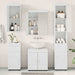 Set de mobilier pentru baie TULUM 5 pcs Alb 60 x 34 x 63 cm - WALTI WALTI
